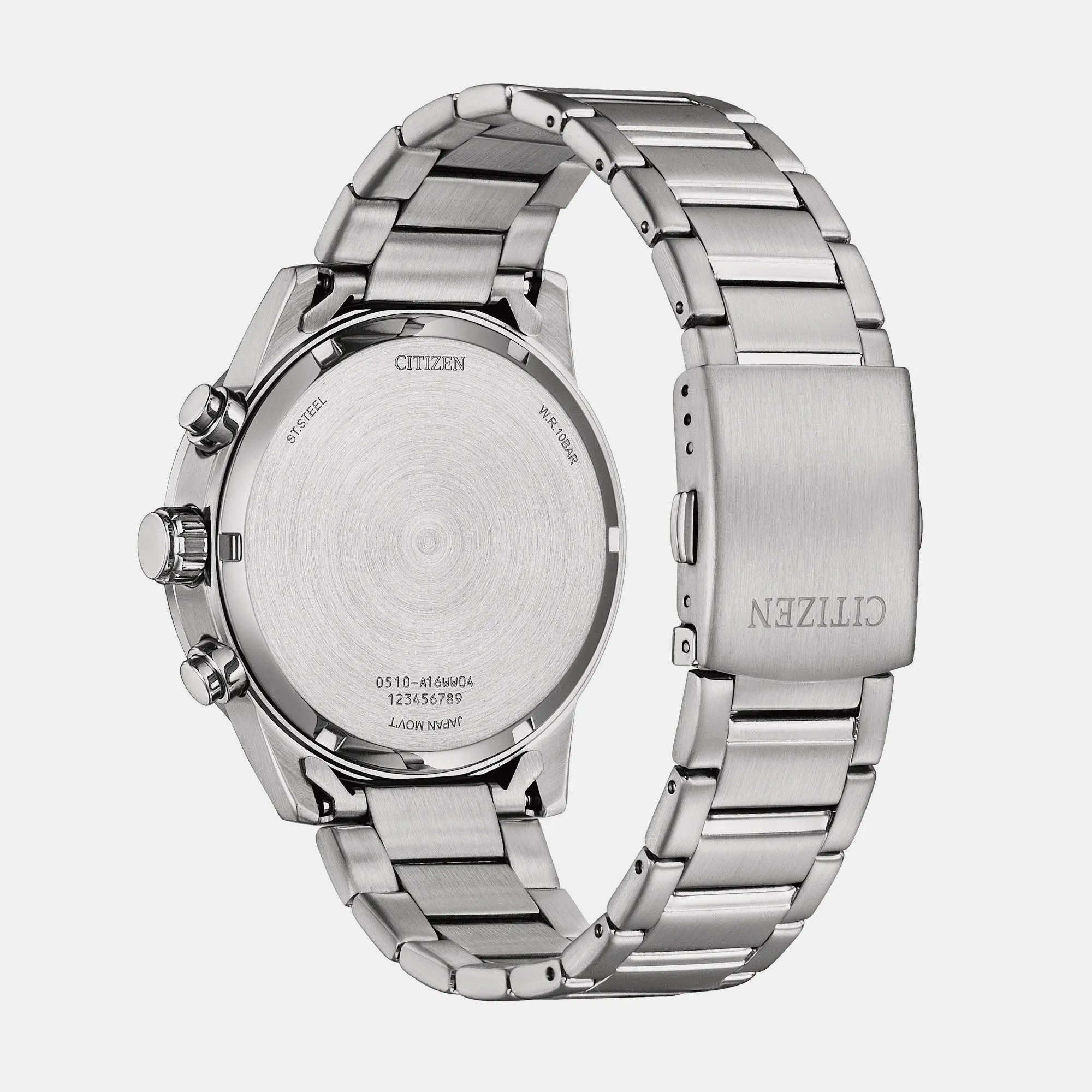 Men Quartz Grey Dial Chronograph Stainless Steel Watch AN3688-58H