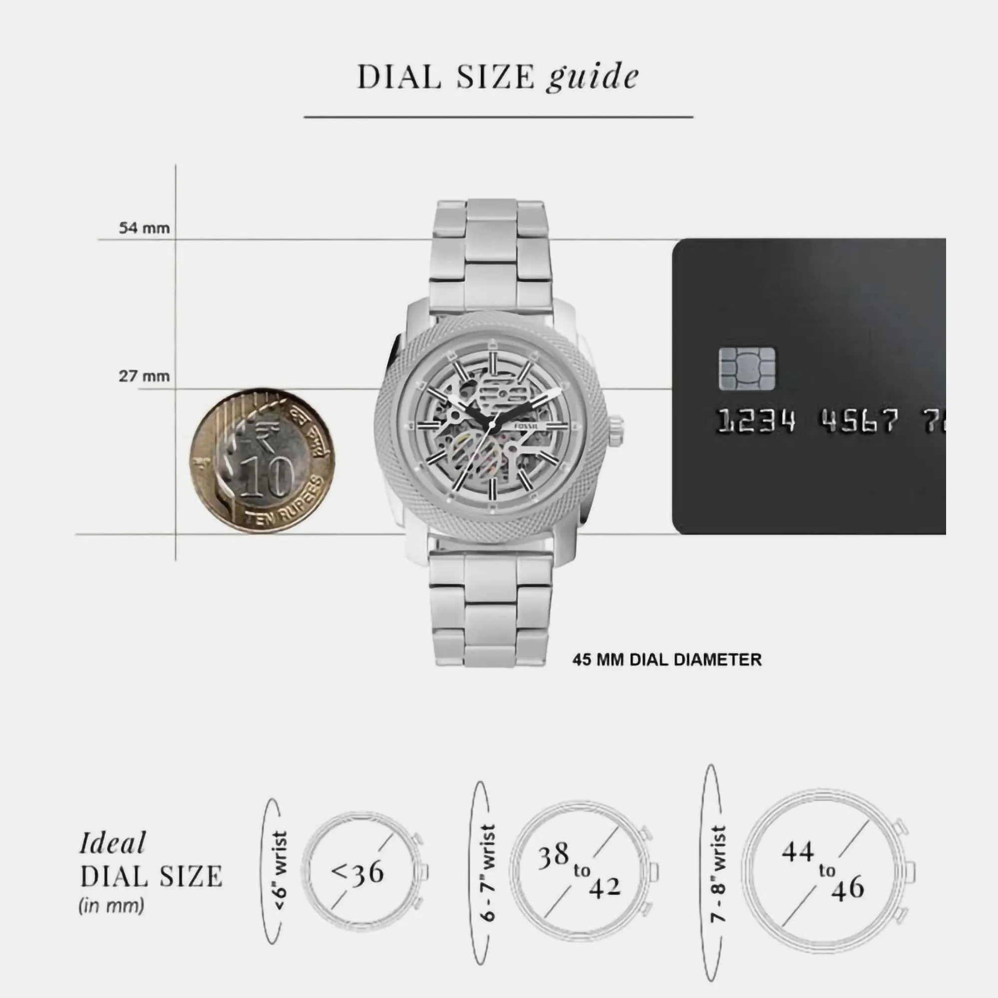 Men's Automatic Silver Analog Stainless Steel Watch ME3252