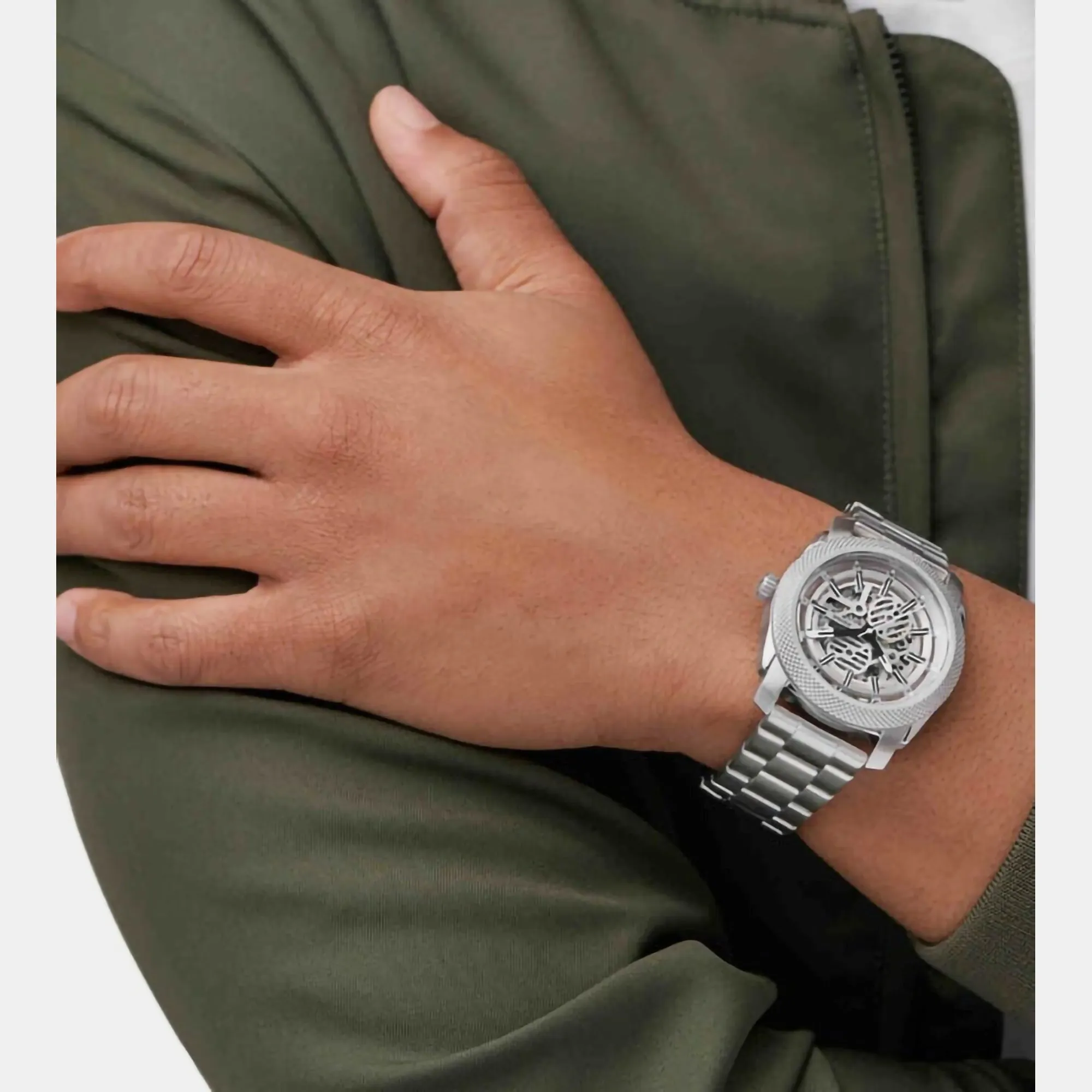 Men's Automatic Silver Analog Stainless Steel Watch ME3252