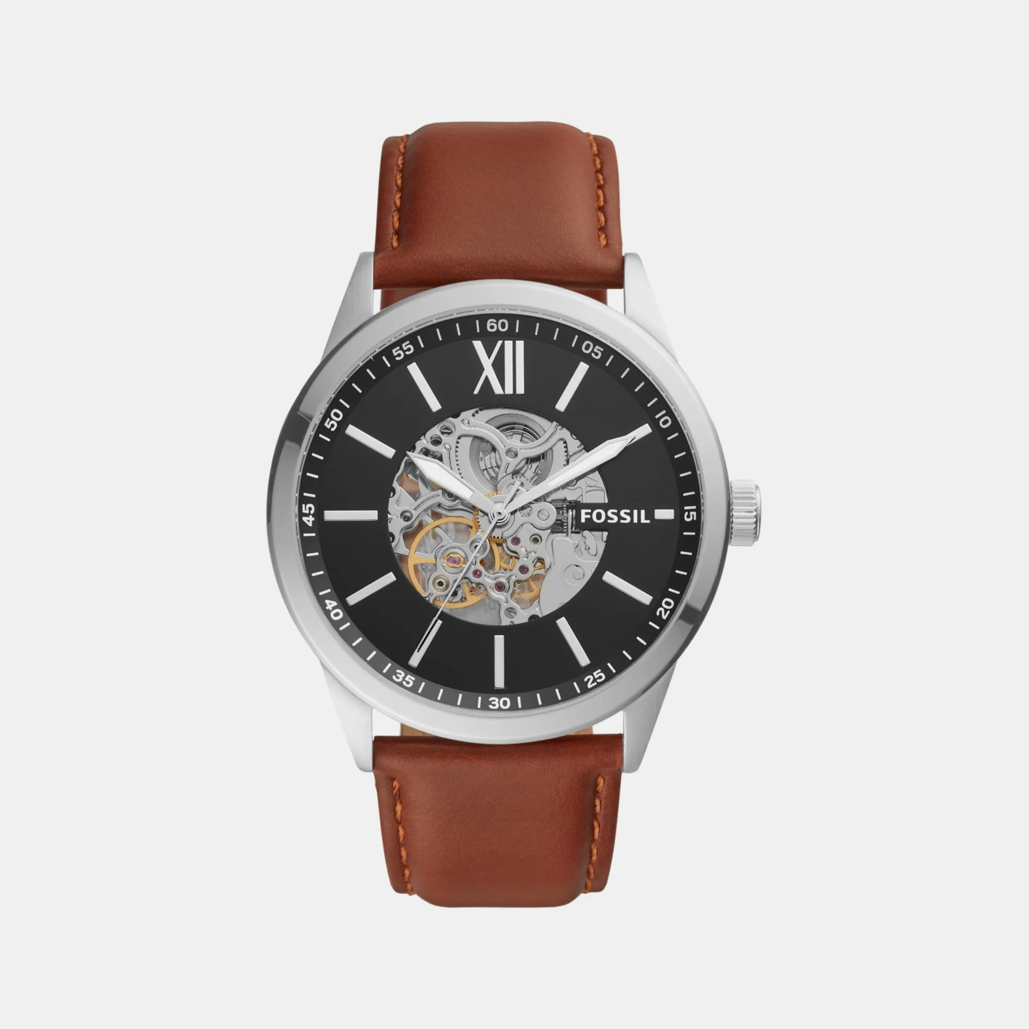 Men's Black Analog Leather Watch BQ2386
