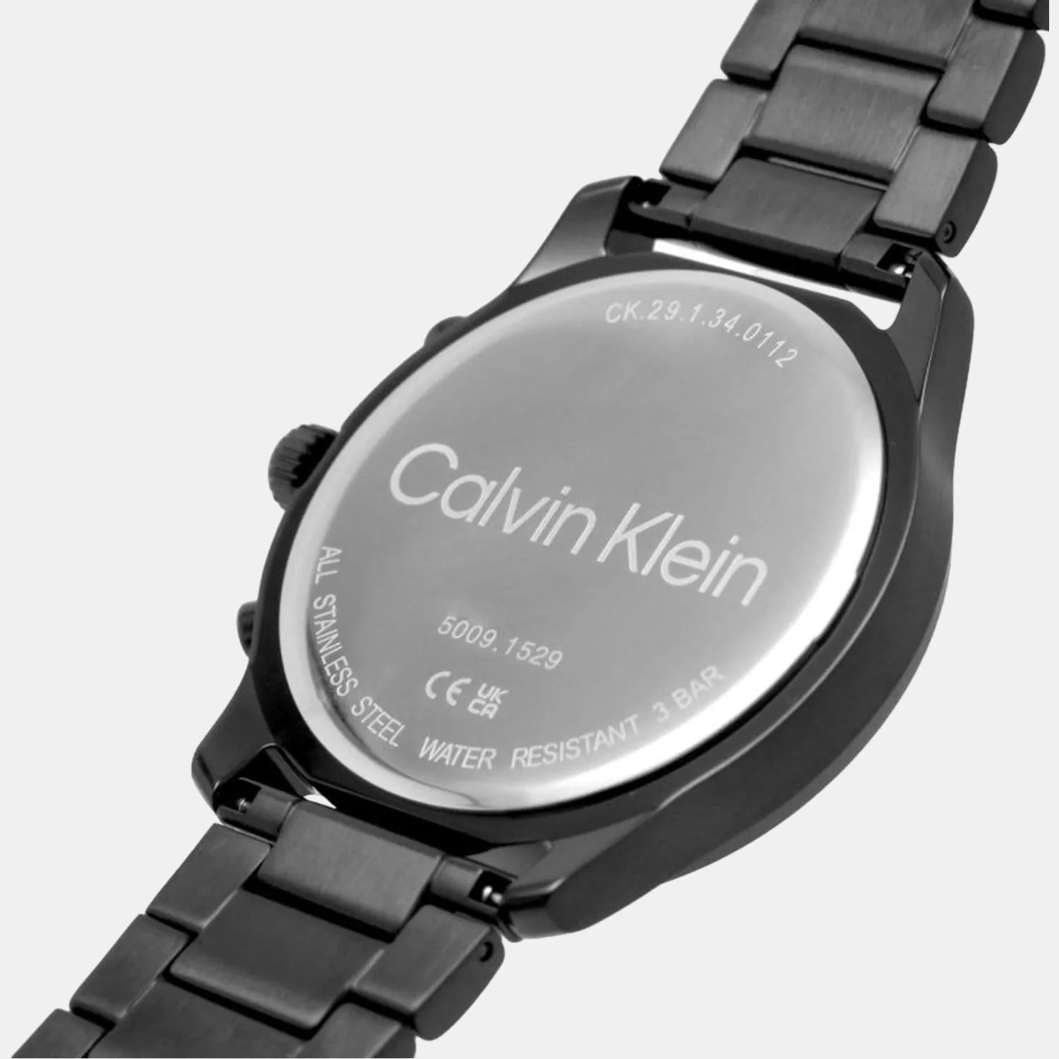 Men's Black Multi-Function Stainless Steel Watch 25200209