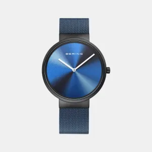 Men's Blue Analog Stainless Steel Watch 19039-327