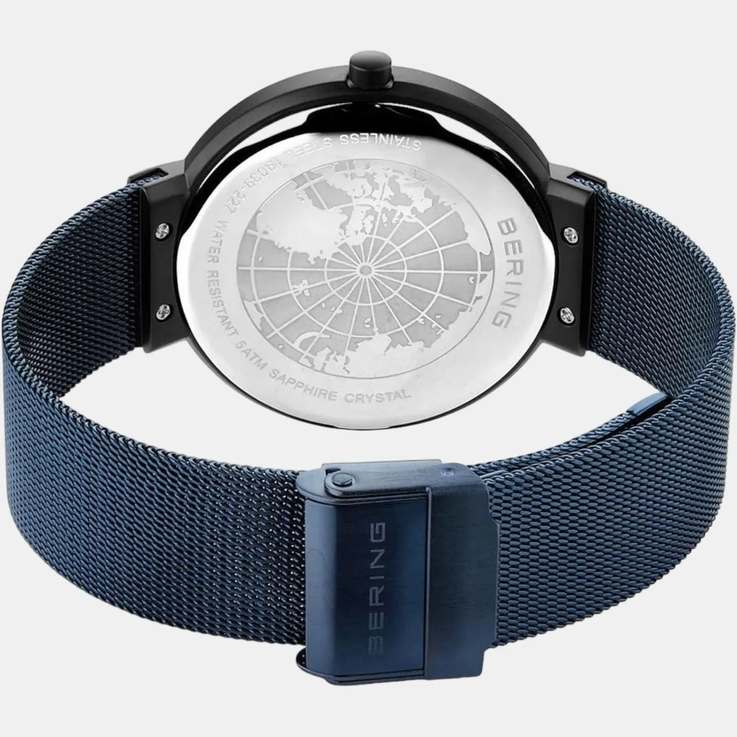 Men's Blue Analog Stainless Steel Watch 19039-327