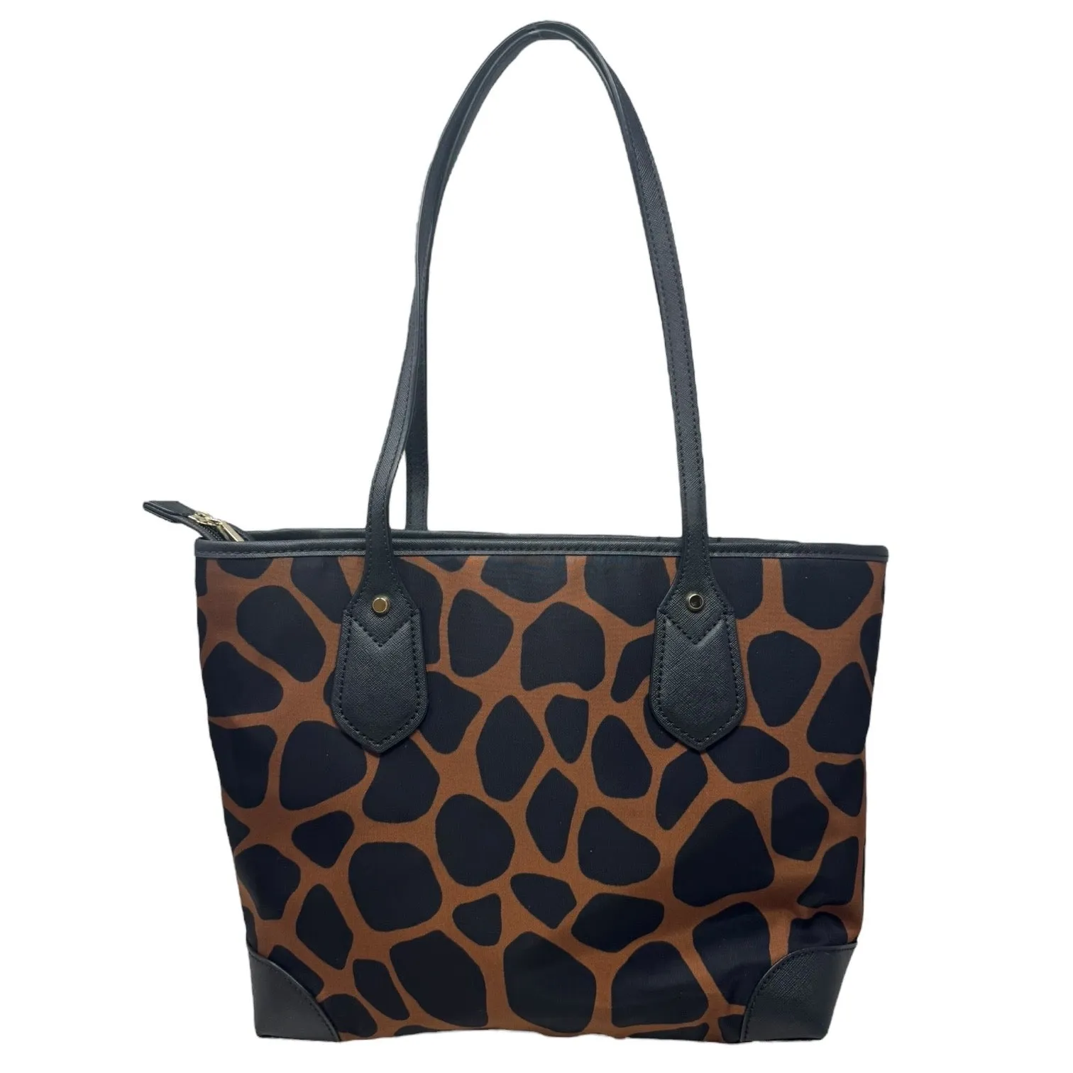 Michael Kors Bags Eva Small Top Zip Tote Designer By Michael Kors Giraffe Print Nylon, Size: Medium