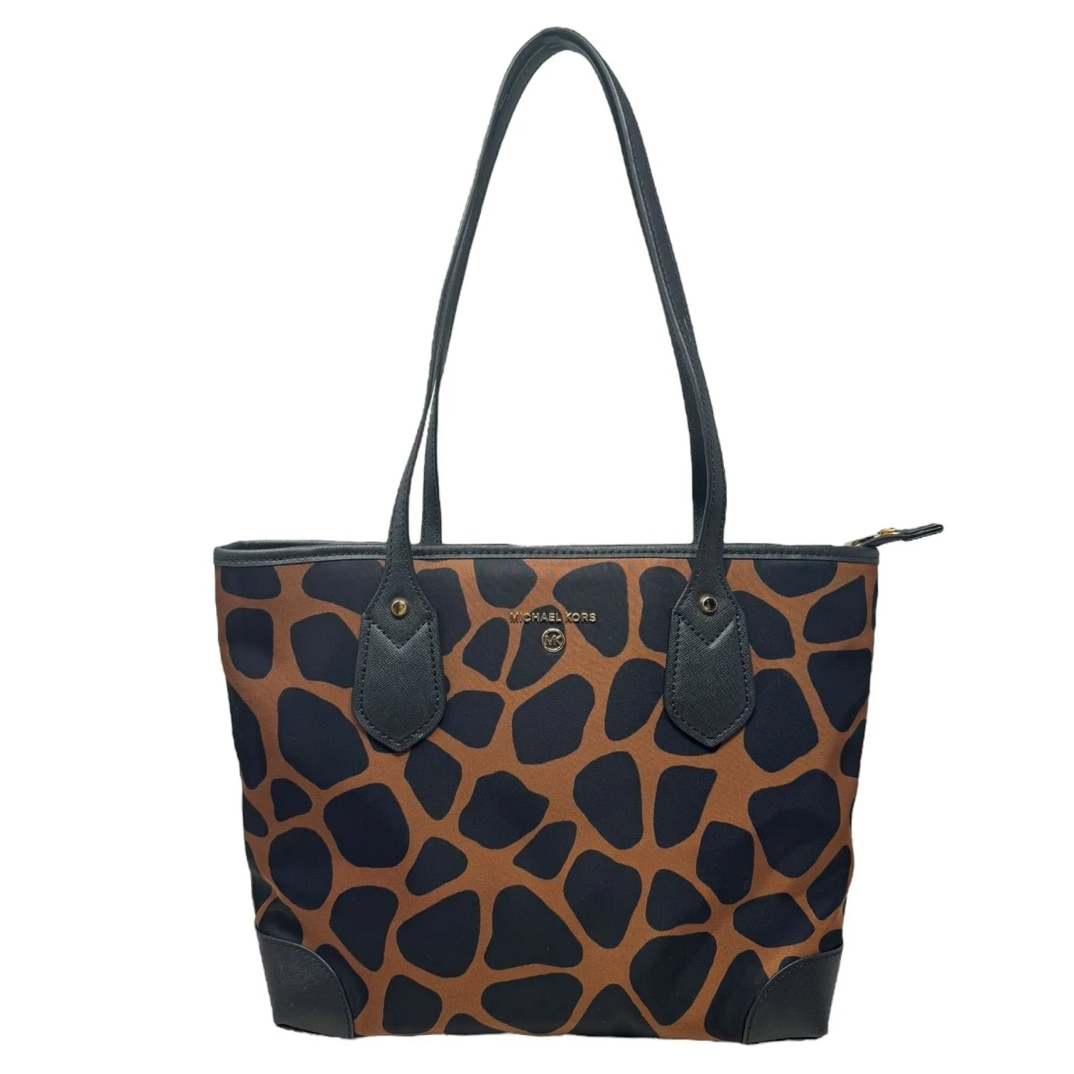 Michael Kors Bags Eva Small Top Zip Tote Designer By Michael Kors Giraffe Print Nylon, Size: Medium
