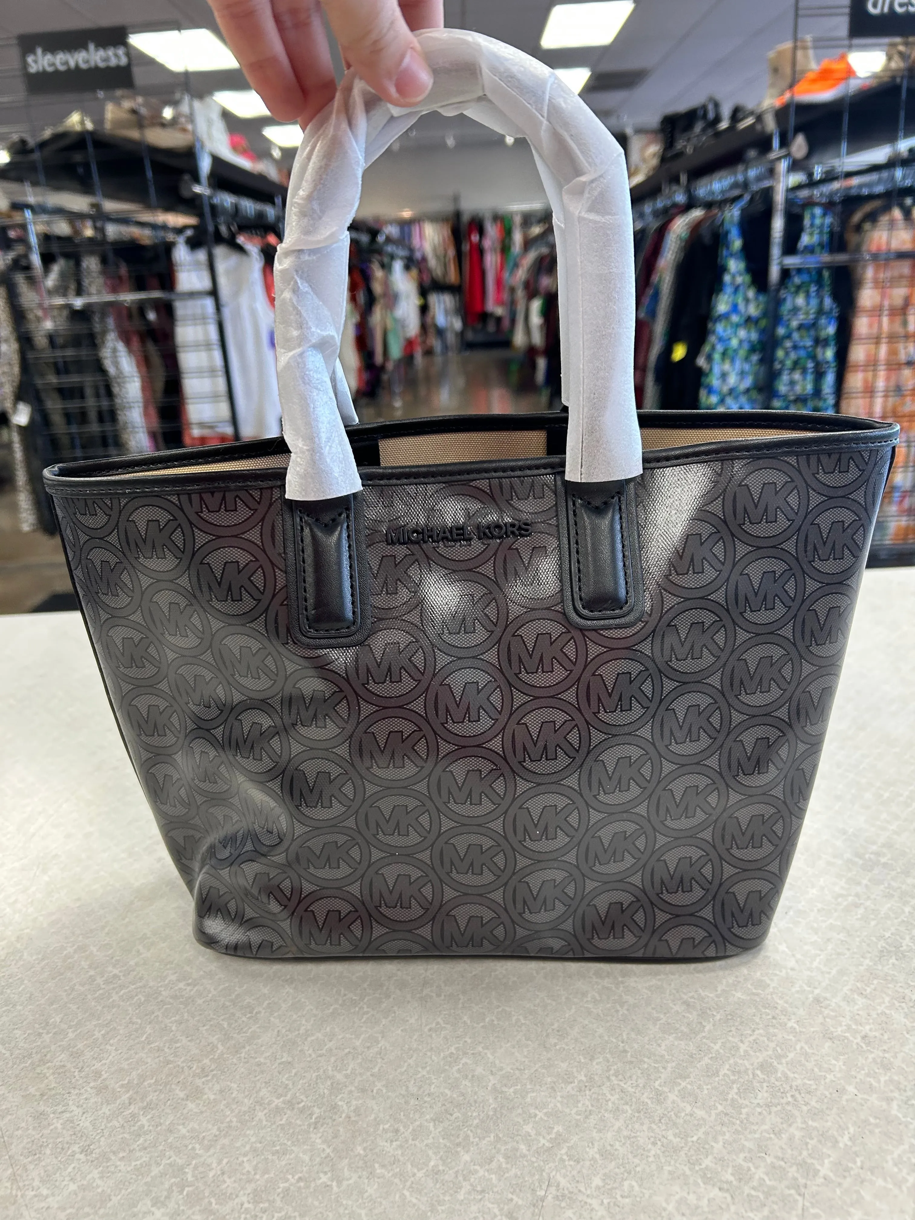 Michael Kors Bags Tote Designer By Michael Kors In Black & Grey, Size:Small