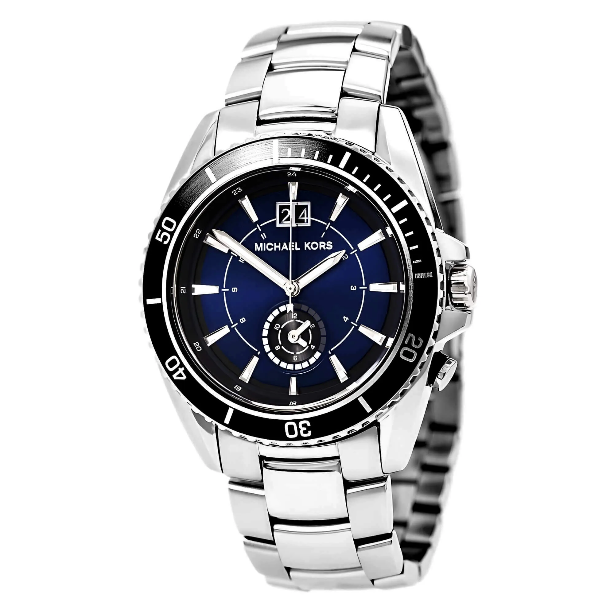 Michael Kors MK8400 Men's Jetmaster Blue Dial Stainless Steel Bracelet Watch