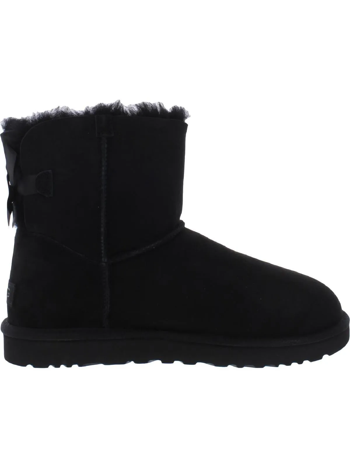 Mini Bailey Bow II Womens Suede Shearling Winter Boots Hey Dude Shoes