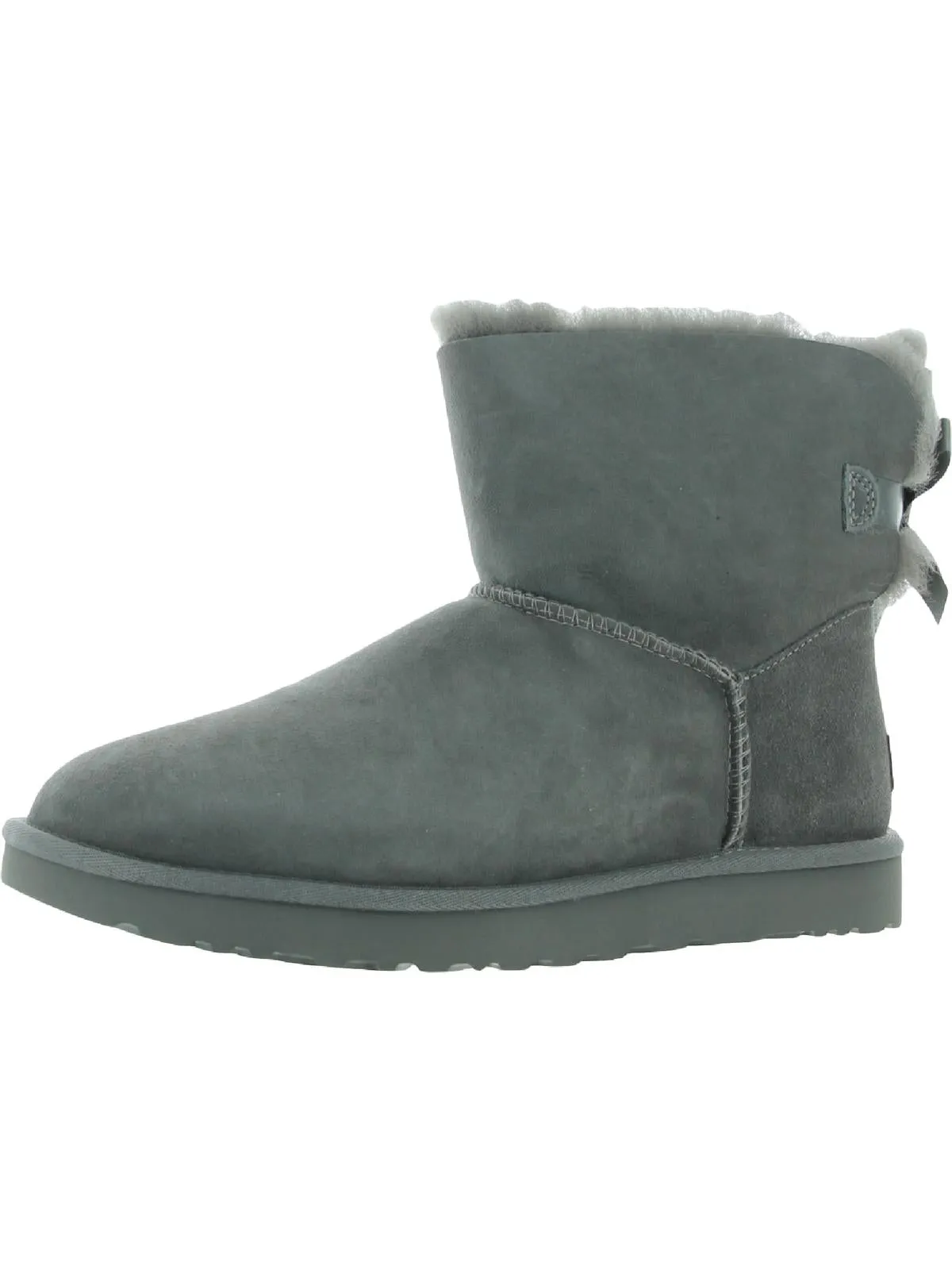 Mini Bailey Bow II Womens Suede Shearling Winter Boots Hey Dude Shoes