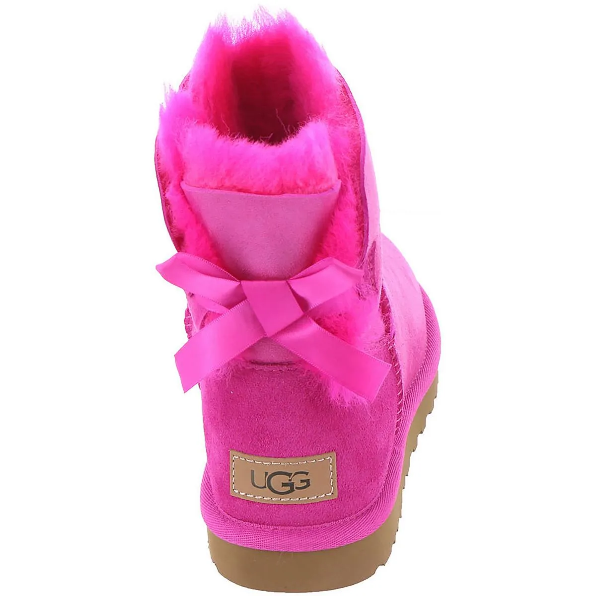 Mini Bailey Bow II Womens Suede Shearling Winter Boots Hey Dude Shoes