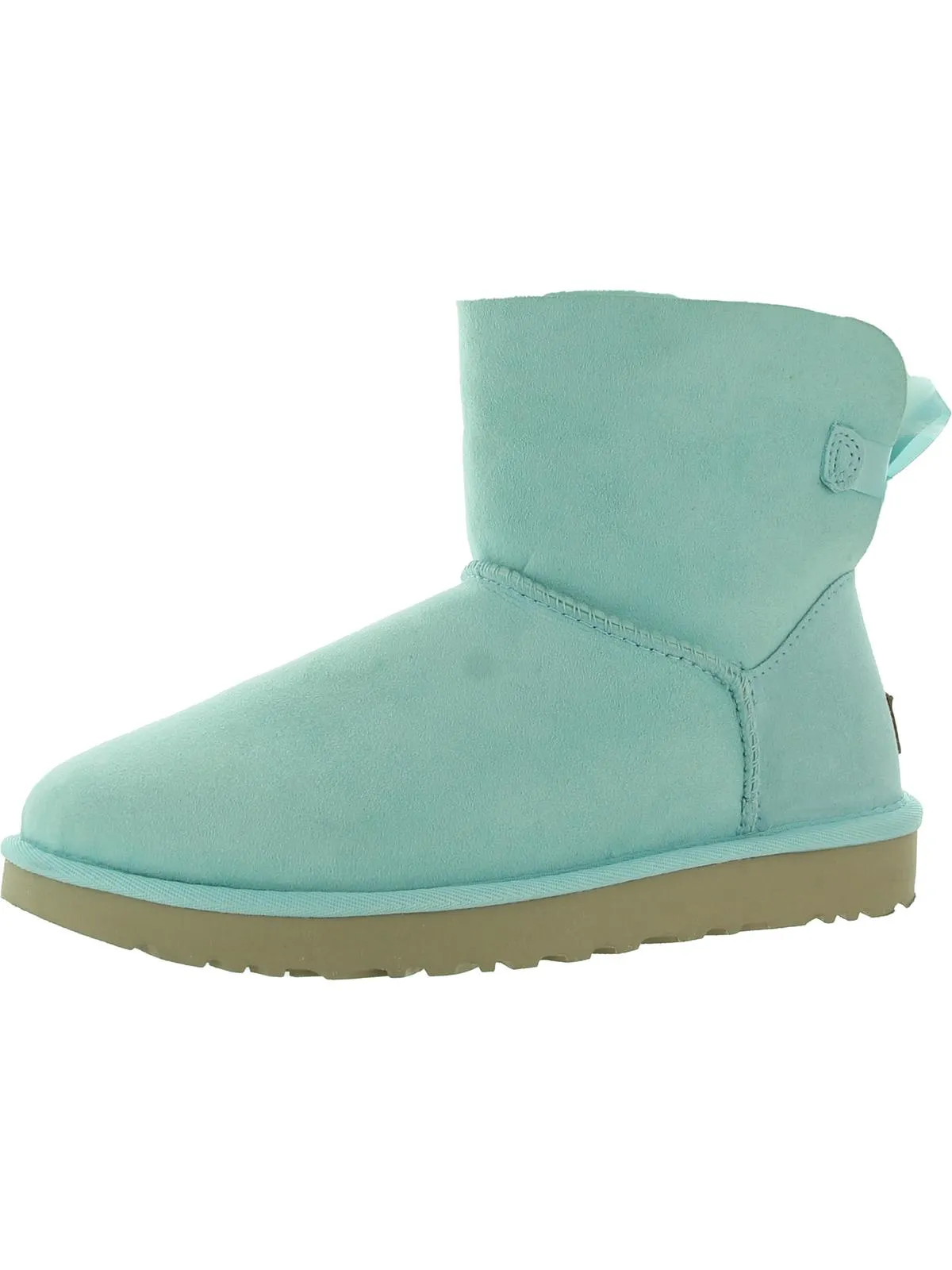 Mini Bailey Bow II Womens Suede Shearling Winter Boots Hey Dude Shoes
