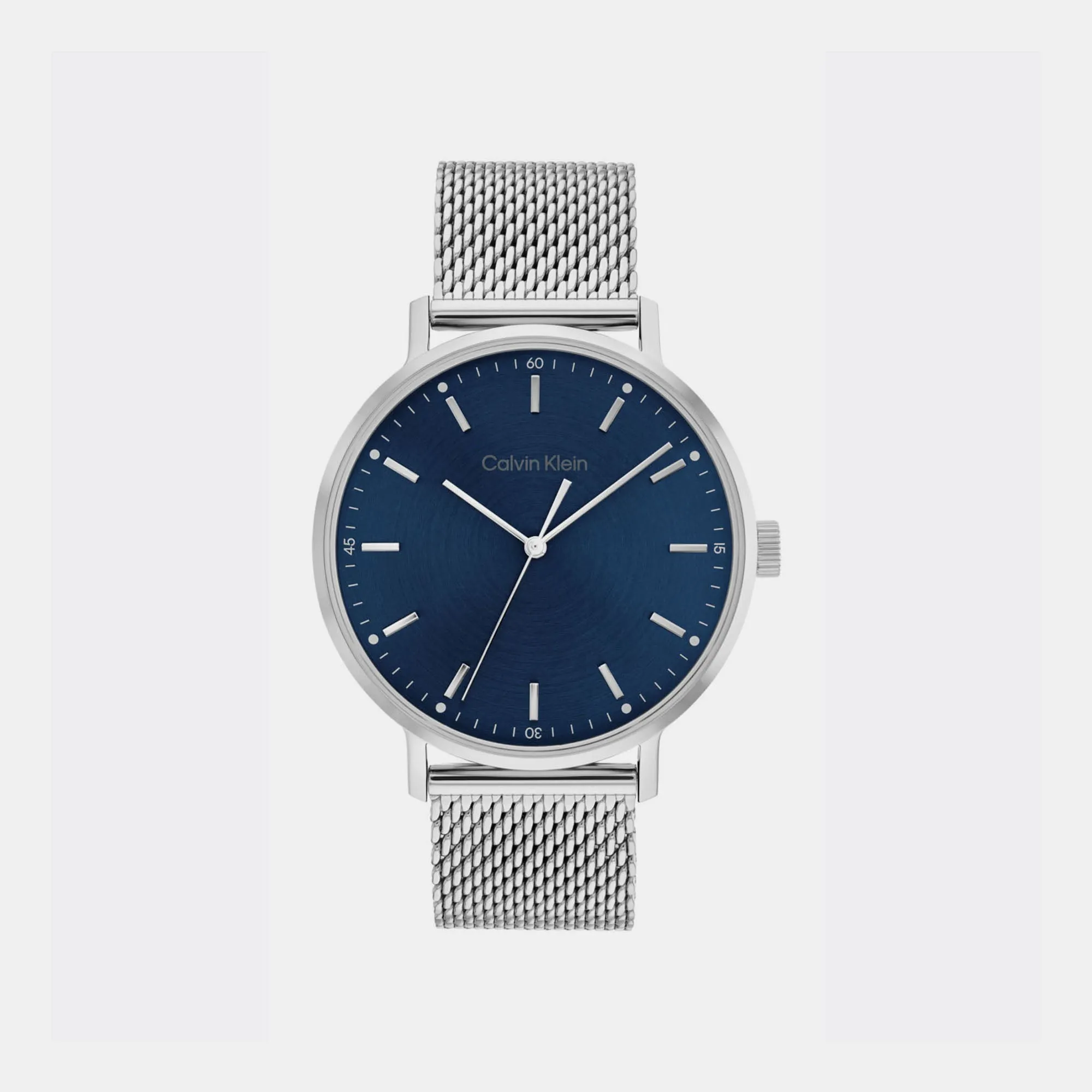 Modern Mesh Men Blue Analog Mesh Watch 25200045