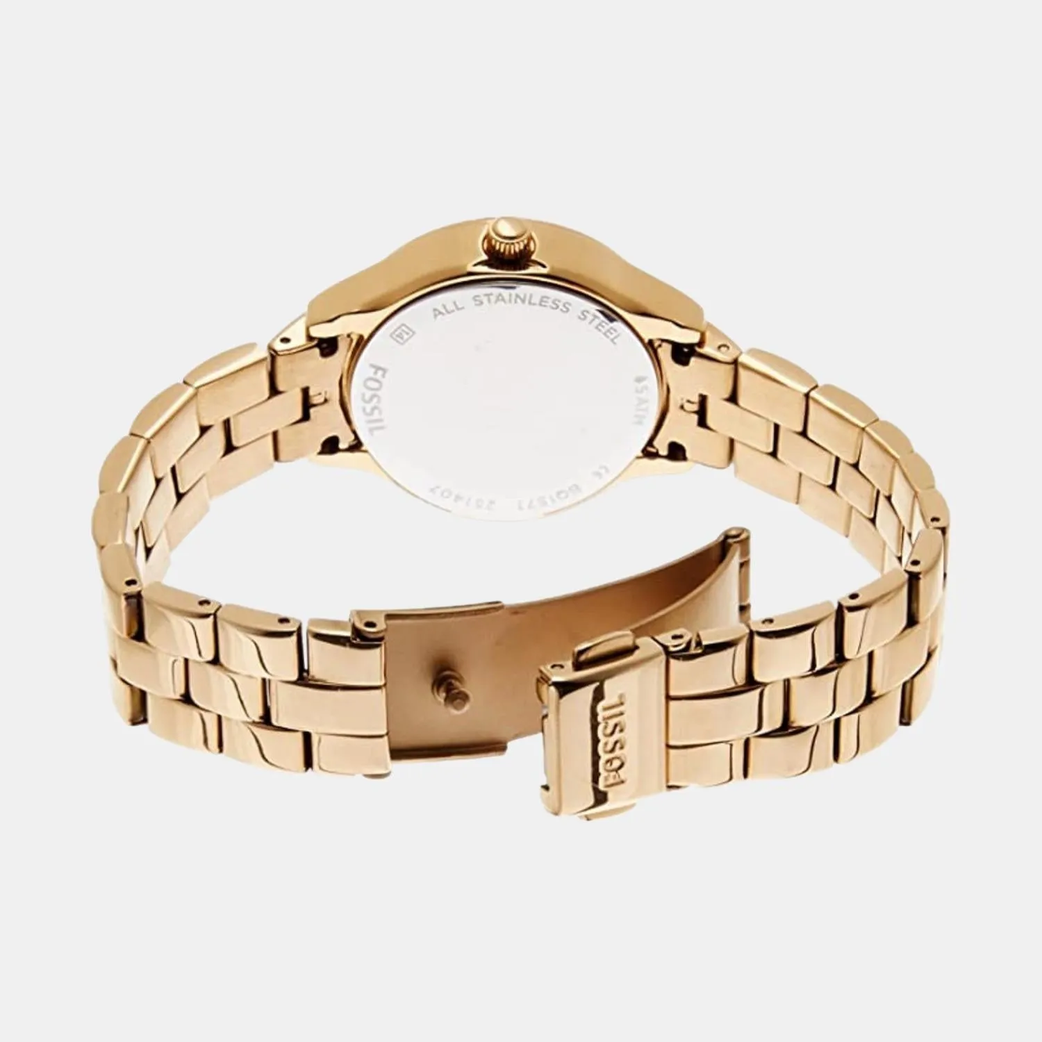 Modern Sophisticate Women Quartz Rose Gold Dial Analog Stainless Steel Watch BQ1571