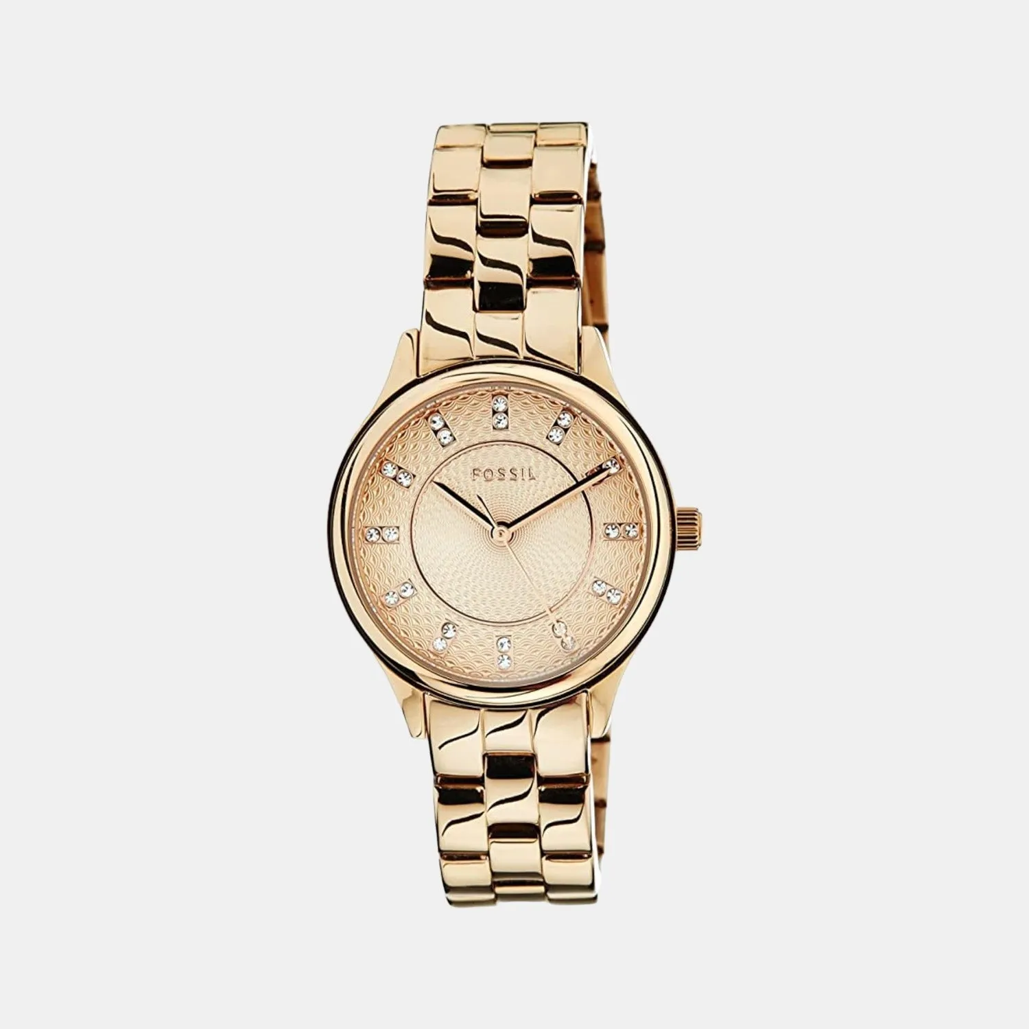 Modern Sophisticate Women Quartz Rose Gold Dial Analog Stainless Steel Watch BQ1571