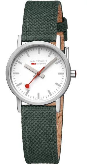Mondaine Classic Park Green Textile Watch