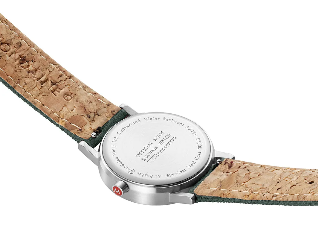 Mondaine Classic Park Green Textile Watch