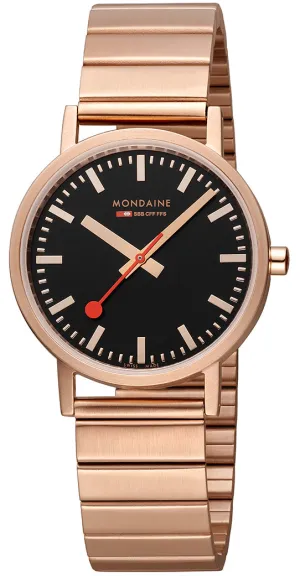 Mondaine Classic Rose Gold Watch