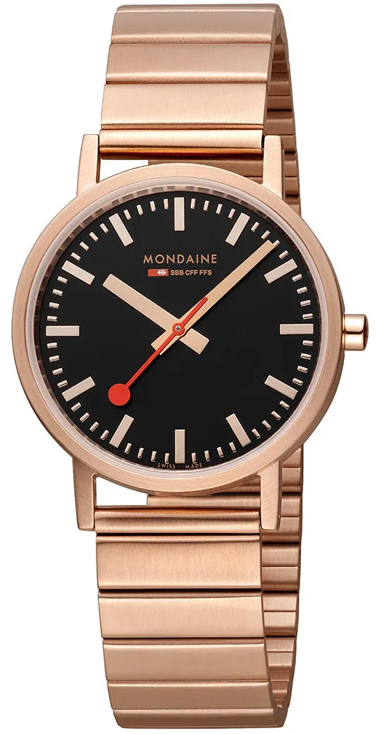 Mondaine Classic Rose Gold Watch