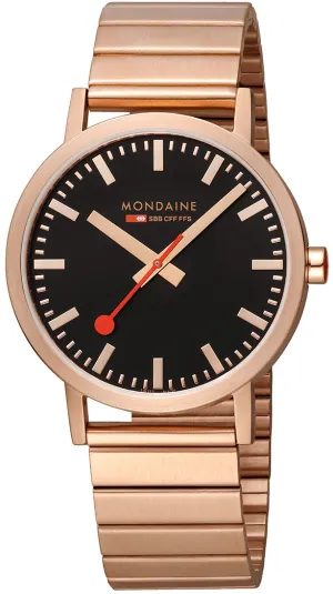 Mondaine Classic Rose Gold Watch