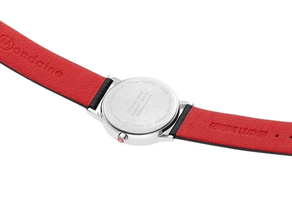 Mondaine Classic Vegan Grape Leather Watch