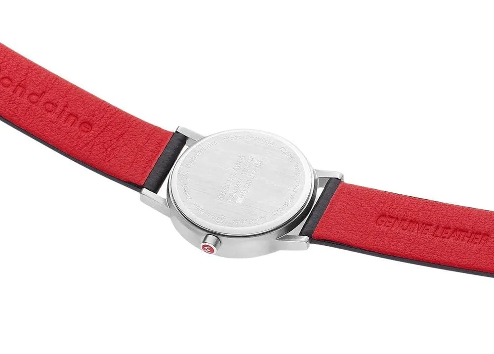Mondaine Classic Vegan Pure Grape Leather Watch