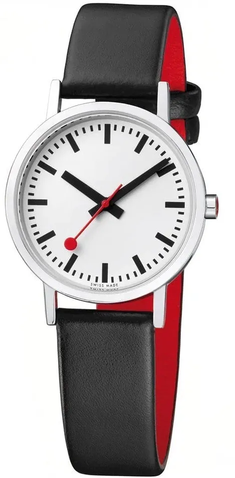 Mondaine Classic Vegan Pure Grape Leather Watch