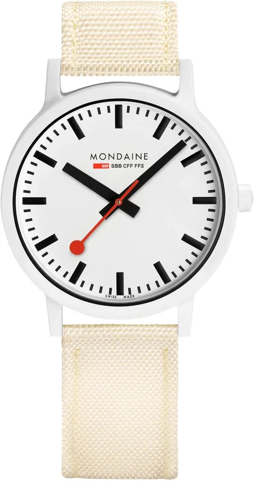 Mondaine Essence White Unisex Watch