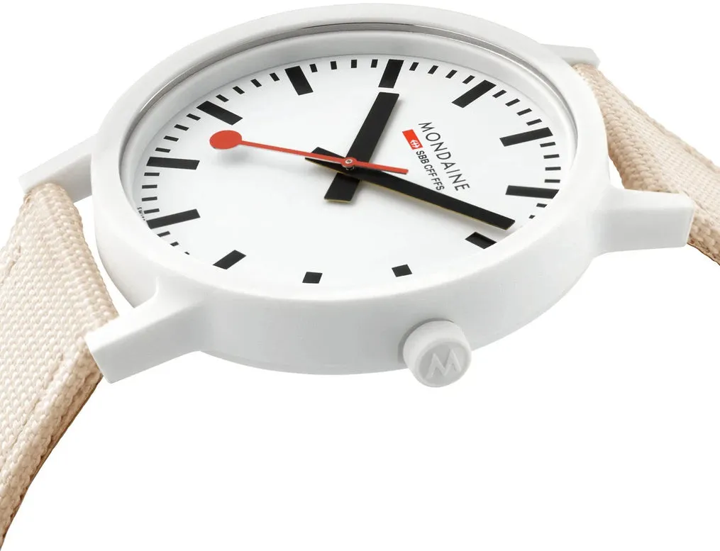 Mondaine Essence White Unisex Watch