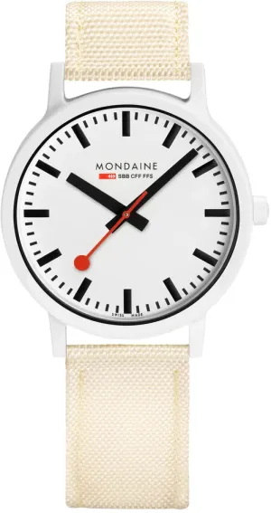 Mondaine Essence White Unisex Watch
