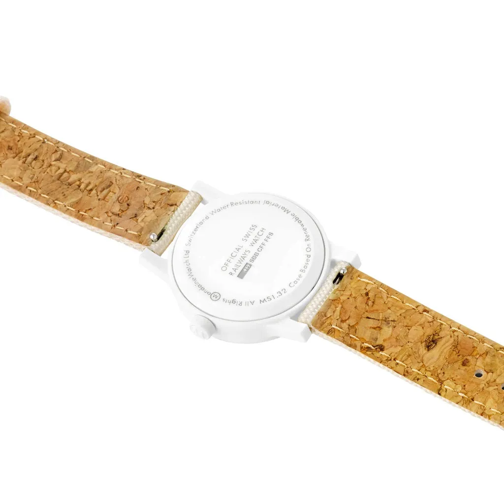 Mondaine Essence White Watch