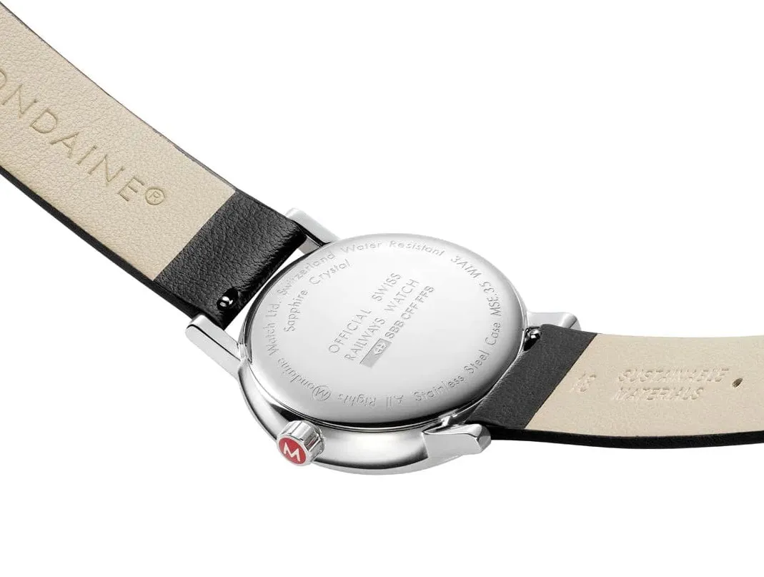 Mondaine Evo2 35 mm Grape Leather Watch