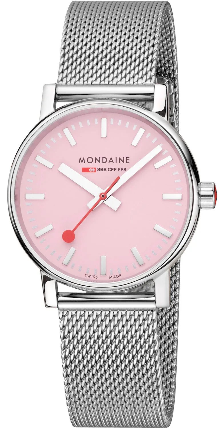 Mondaine Evo2 Sunrise 35mm Pink Watch