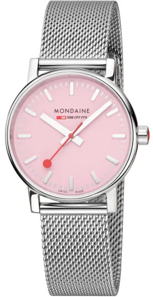 Mondaine Evo2 Sunrise 35mm Pink Watch