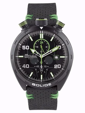 Mondia Italy Bolide Skull Men's Watch Green MI-789-BK-BKGR-CP
