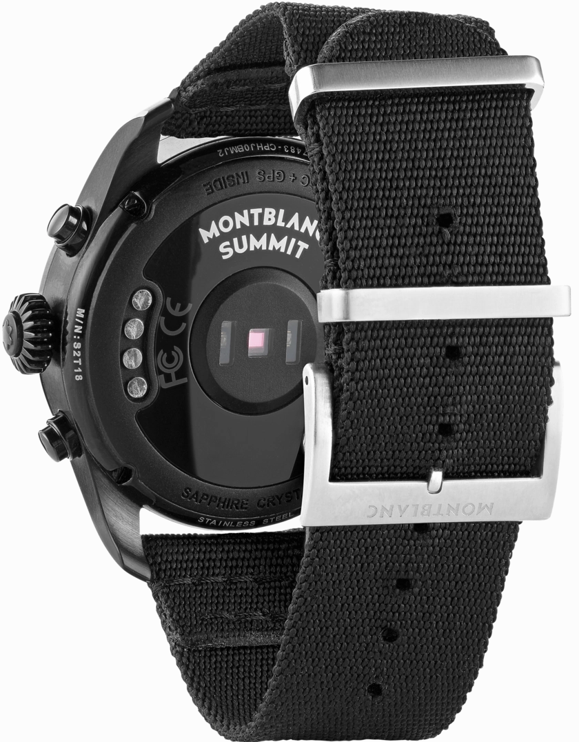 Montblanc Watch Summit 2 Black Steel Smartwatch
