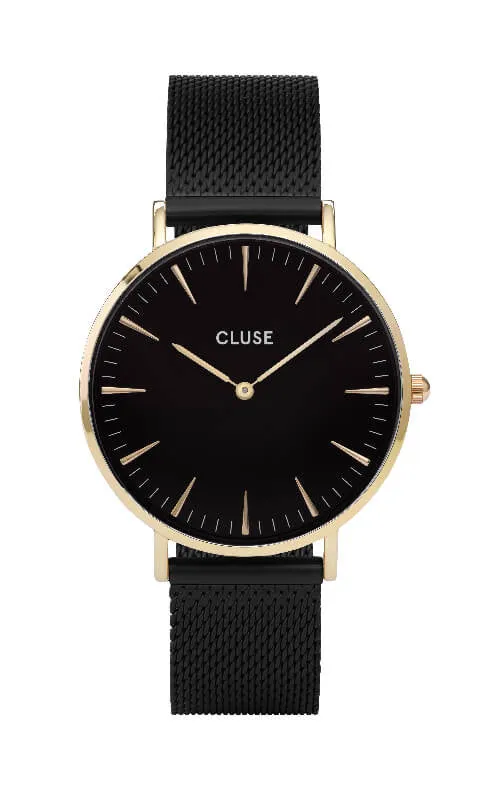 Montre Cluse La Boheme Boho Chic Mesh Gold Black/Black CW0101201008