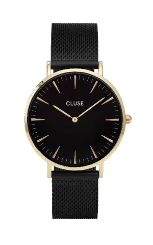 Montre Cluse La Boheme Boho Chic Mesh Gold Black/Black CW0101201008