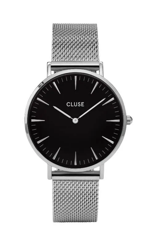 Montre CLUSE La Bohme Boho Chic Mesh Silver-Black CW0101201004