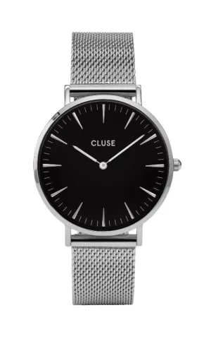 Montre CLUSE La Bohme Boho Chic Mesh Silver-Black CW0101201004