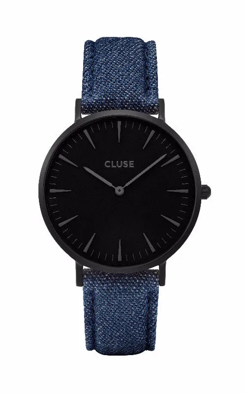 Montre CLUSE La Bohme Full Black/Blue Denim CL18507