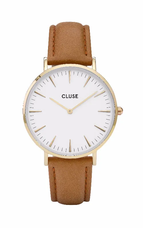 Montre CLUSE La Bohme Gold White-Caramel CL18409
