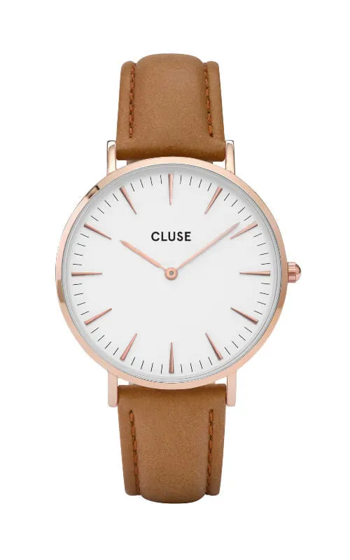 Montre CLUSE La Bohme Rose Gold White-Caramel CL18011