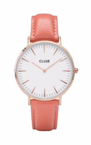 Montre CLUSE La Bohme Rose Gold White/Flamingo CL18032