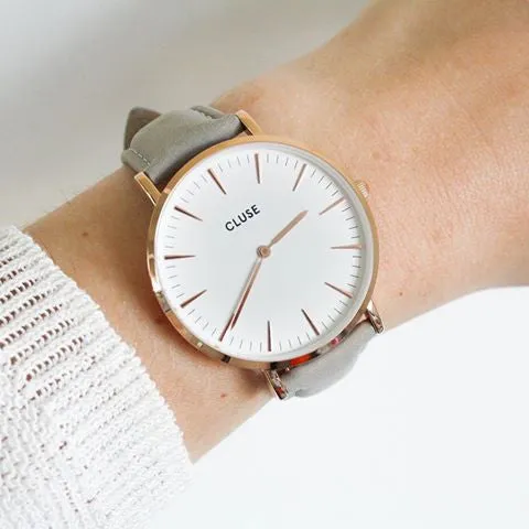 Montre CLUSE La Bohme Rose Gold White/Grey CL18015