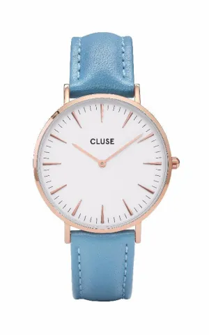 Montre CLUSE La Bohme Rose Gold White/Retro Blue CL18033