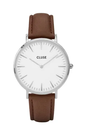 Montre CLUSE La Bohme Silver White/Brown CL18210