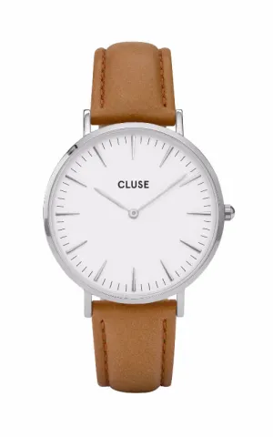 Montre CLUSE La Bohme Silver White/Caramel CL18211
