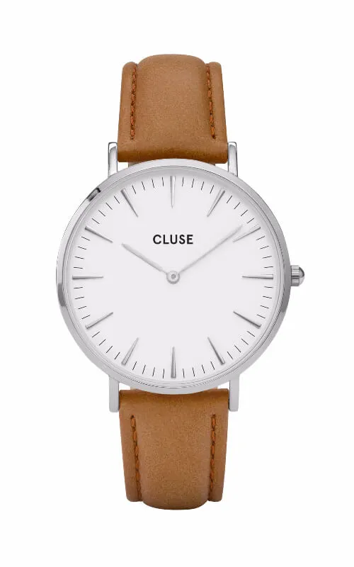 Montre CLUSE La Bohme Silver White/Caramel CL18211