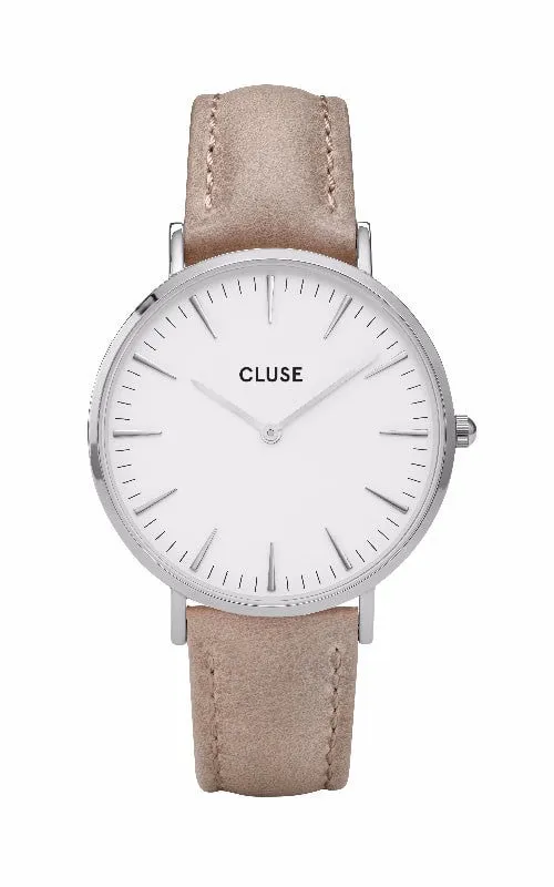 Montre CLUSE La Bohme Silver White/Hazelnut CL18234