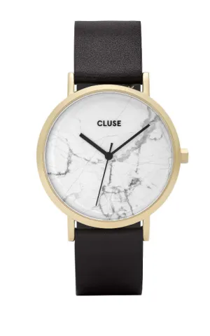 Montre Cluse La Roche Gold White Marble CL40003